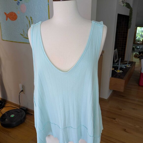 Free People - We the Free - Mint Green Sleeveless Top - Picture 2 of 8